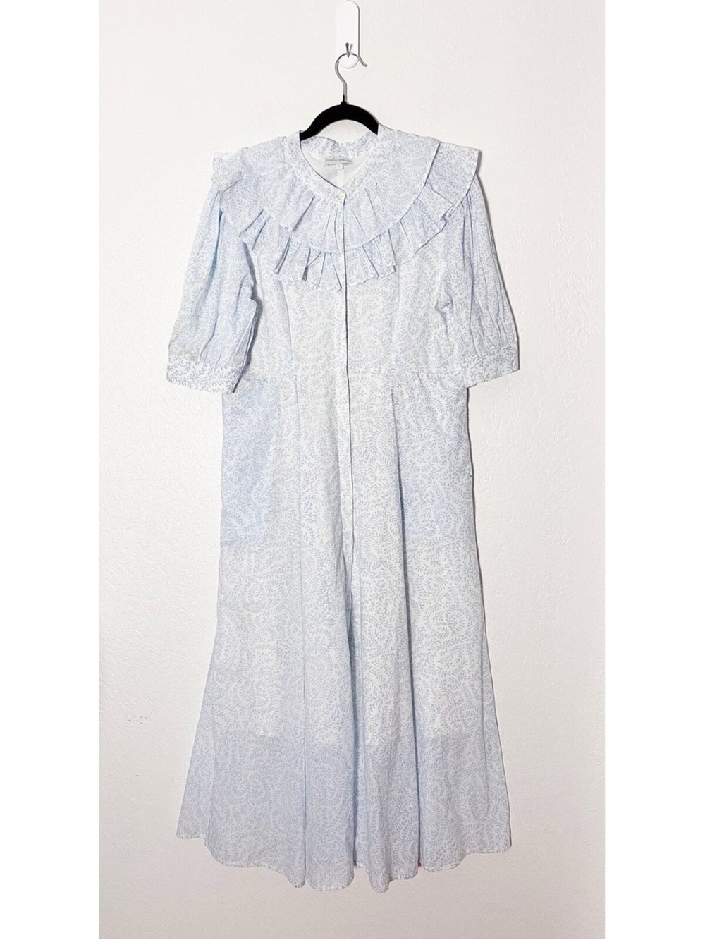 India armory Julia shirt dress s Light Blue Ruffle Collar Maxi Dress